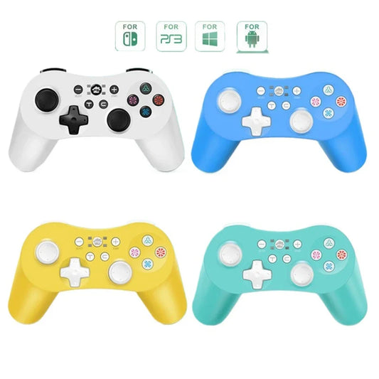 FLIPSTYLEZLLC Bluetooth gamepad 4 set white blue yellow teal for Switch PS3 PC Android on Tampa Home & Garden Store
