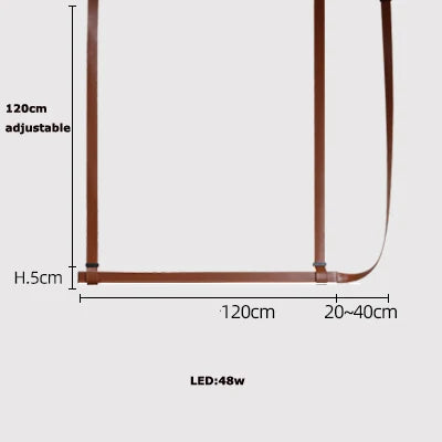 DecorBites LED Art Deco Chandelier copper-tone metal frame, 120cm wide, 48W LED on Tampa Home & Garden Store