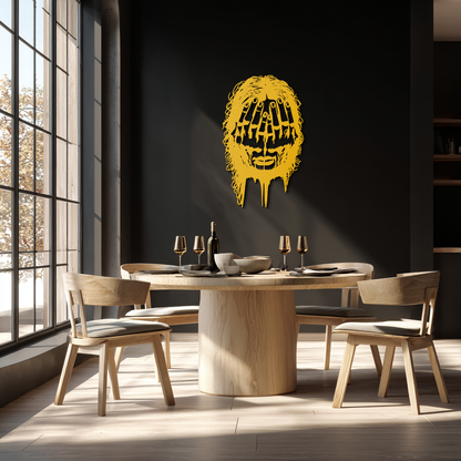Schizophrenia Metal Wall Art - Dual Expression Steel Silhouette Decor- KAF473 - Tampa Home & Garden Store