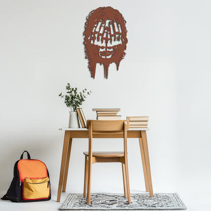 Schizophrenia Metal Wall Art - Dual Expression Steel Silhouette Decor- KAF473 - Tampa Home & Garden Store