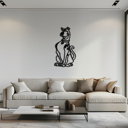 Scooby-Doo Metal Wall Art – Iconic Cartoon Character Silhouette for Fans- KAF657 - Tampa Home & Garden Store