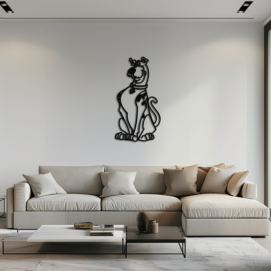 Scooby-Doo Metal Wall Art – Iconic Cartoon Character Silhouette for Fans- KAF657 - Tampa Home & Garden Store