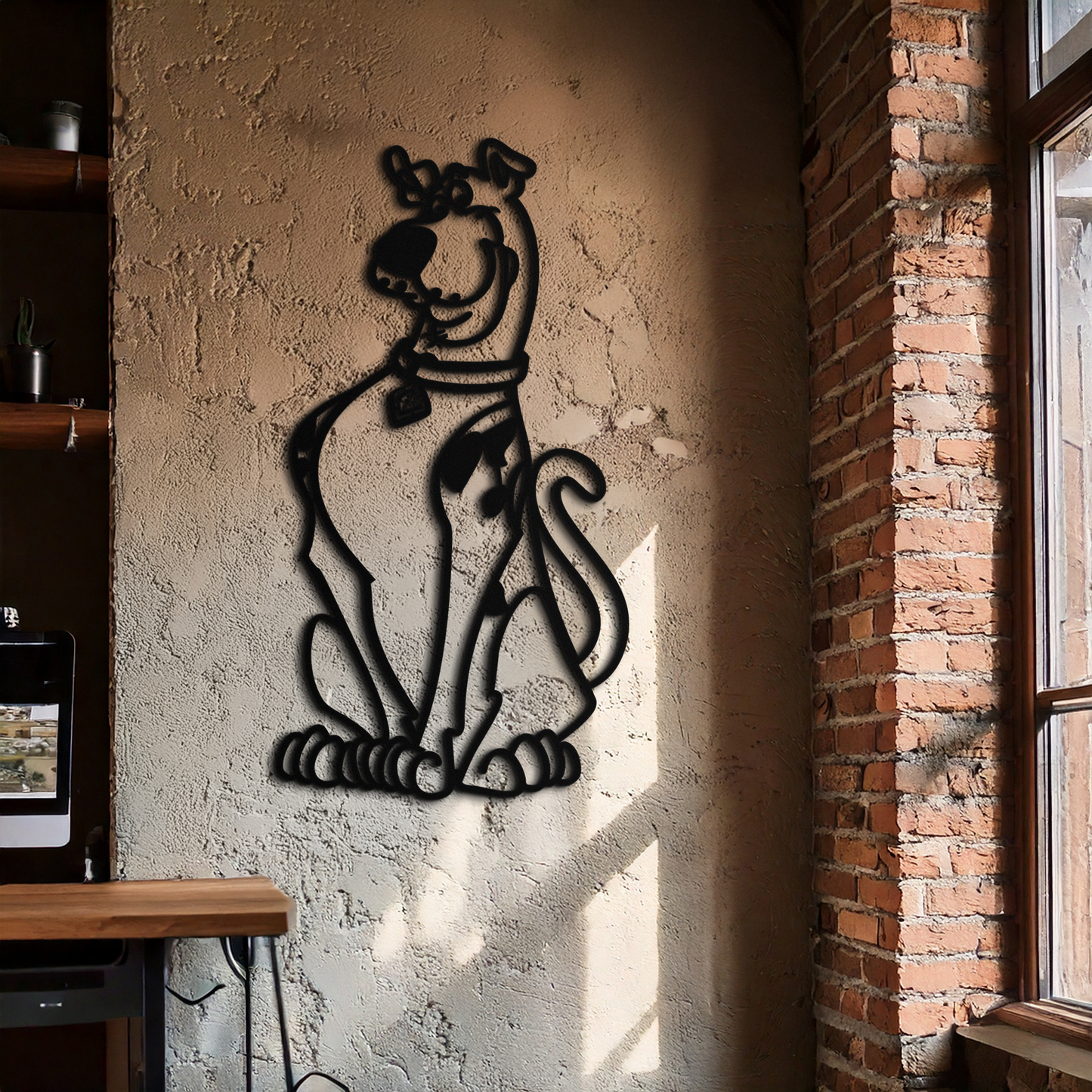 Scooby-Doo Metal Wall Art – Iconic Cartoon Character Silhouette for Fans- KAF657 - Tampa Home & Garden Store