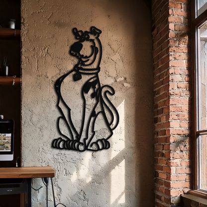 Scooby-Doo Metal Wall Art – Iconic Cartoon Character Silhouette for Fans- KAF657 - Tampa Home & Garden Store