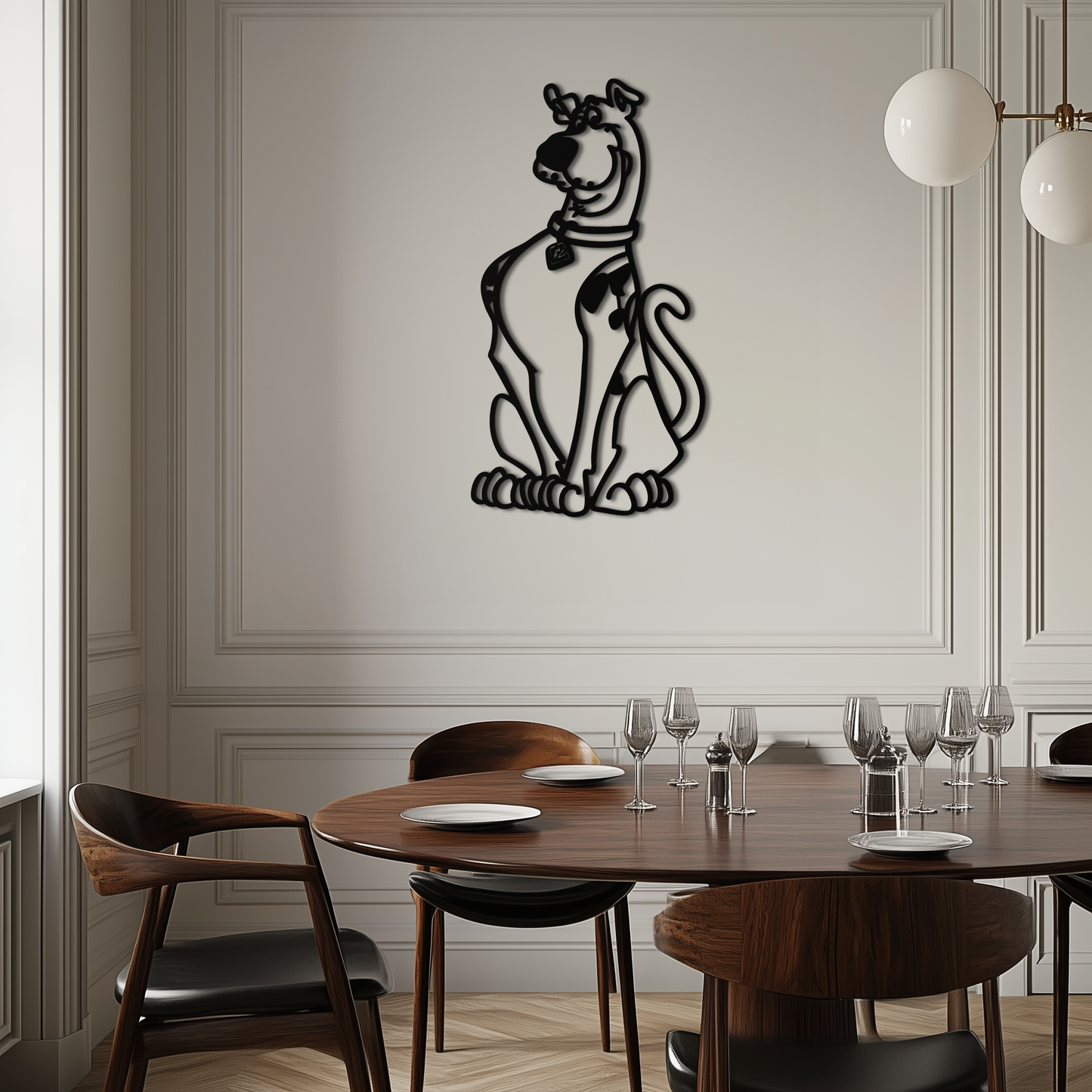 Scooby-Doo Metal Wall Art – Iconic Cartoon Character Silhouette for Fans- KAF657 - Tampa Home & Garden Store