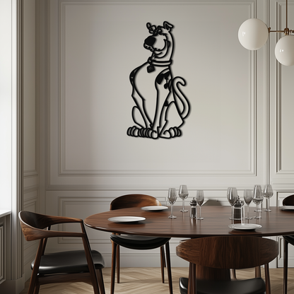 Scooby-Doo Metal Wall Art – Iconic Cartoon Character Silhouette for Fans- KAF657 - Tampa Home & Garden Store