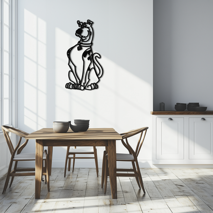 Scooby-Doo Metal Wall Art – Iconic Cartoon Character Silhouette for Fans- KAF657 - Tampa Home & Garden Store