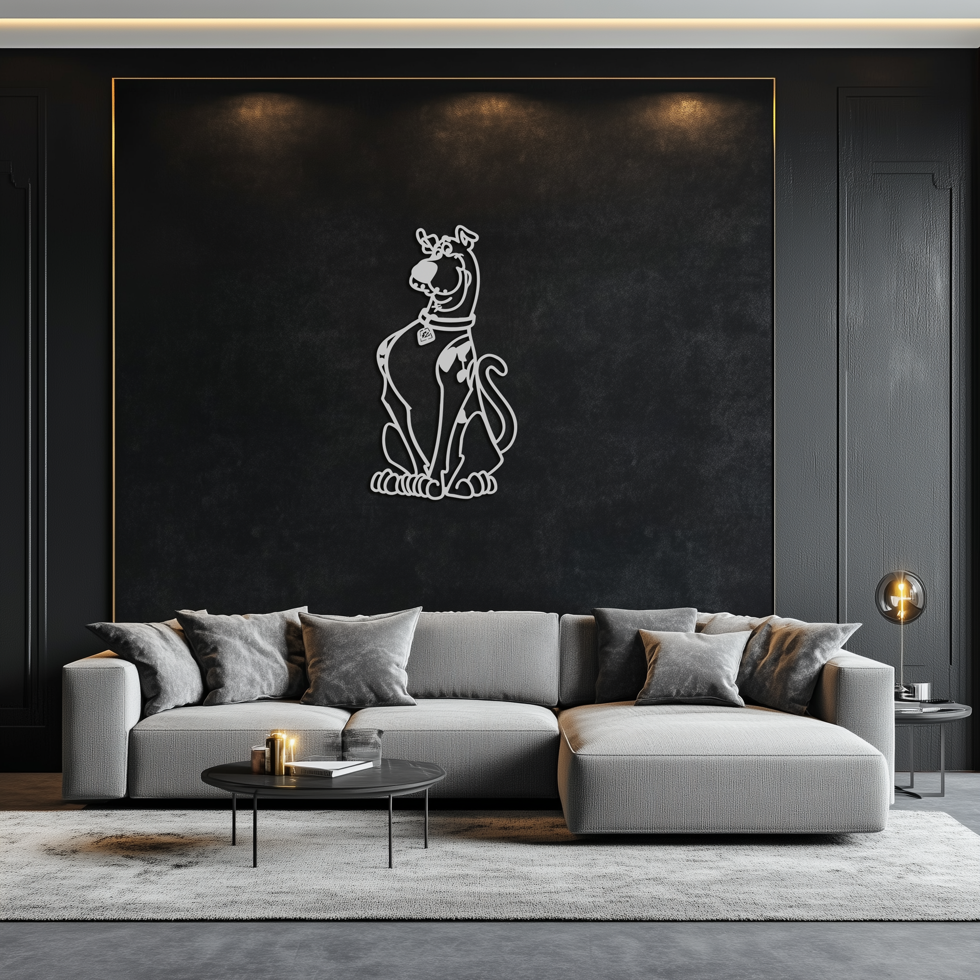 Scooby-Doo Metal Wall Art – Iconic Cartoon Character Silhouette for Fans- KAF657 - Tampa Home & Garden Store