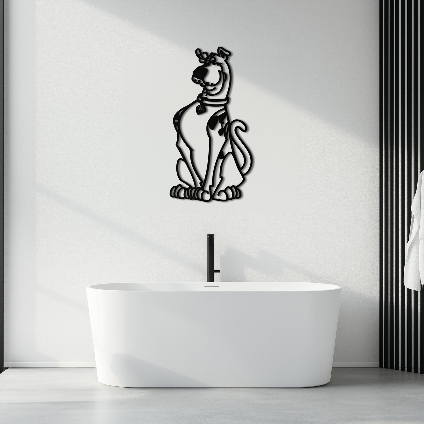 Scooby-Doo Metal Wall Art – Iconic Cartoon Character Silhouette for Fans- KAF657 - Tampa Home & Garden Store