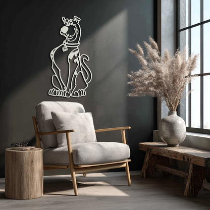 Scooby-Doo Metal Wall Art – Iconic Cartoon Character Silhouette for Fans- KAF657 - Tampa Home & Garden Store