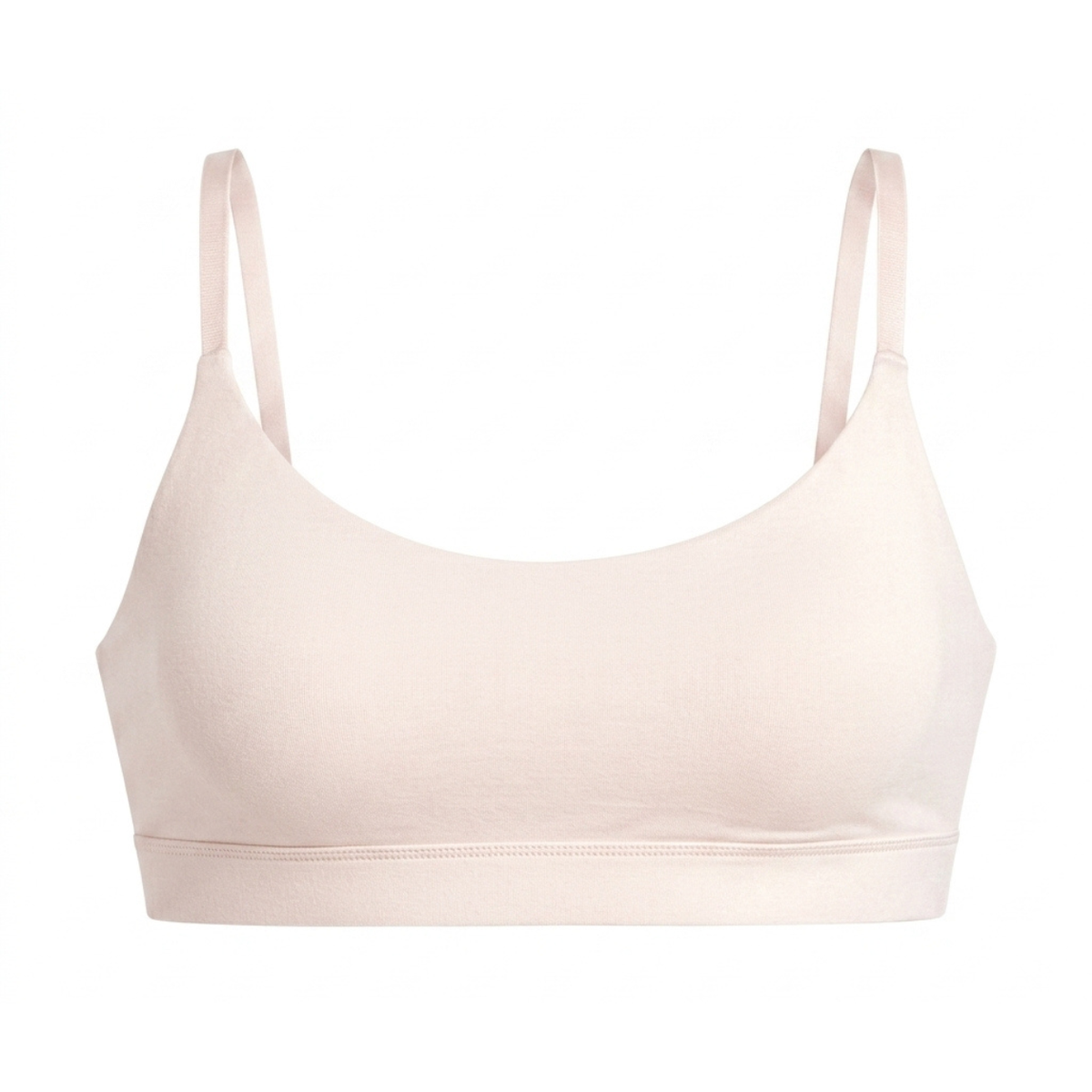 Scoop Bralette in nude organic cotton by Net Positive with adjustable straps on Tampa Home & Garden Store