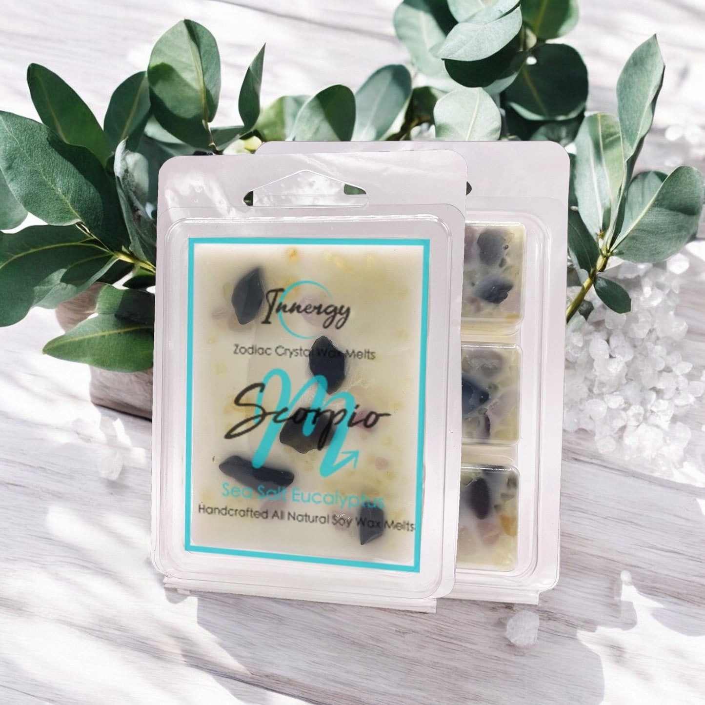 Scorpio Zodiac Crystal-Enhanced Premium Coconut-Soy Wax Melts - Tampa Home & Garden Store