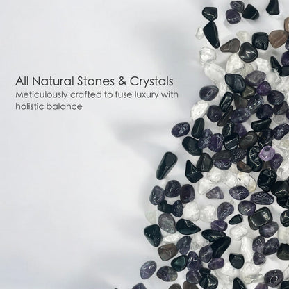 Scorpio Zodiac Crystal-Enhanced Reed Oil Diffuser, Sea Salt & Eucalyptus Scent, 100ml - Tampa Home & Garden Store