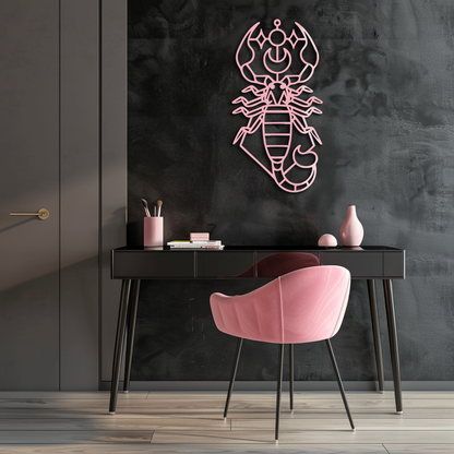 Scorpio Zodiac Metal Wall Art – Geometric Astrology Home Decor - KAFGP145 - Tampa Home & Garden Store
