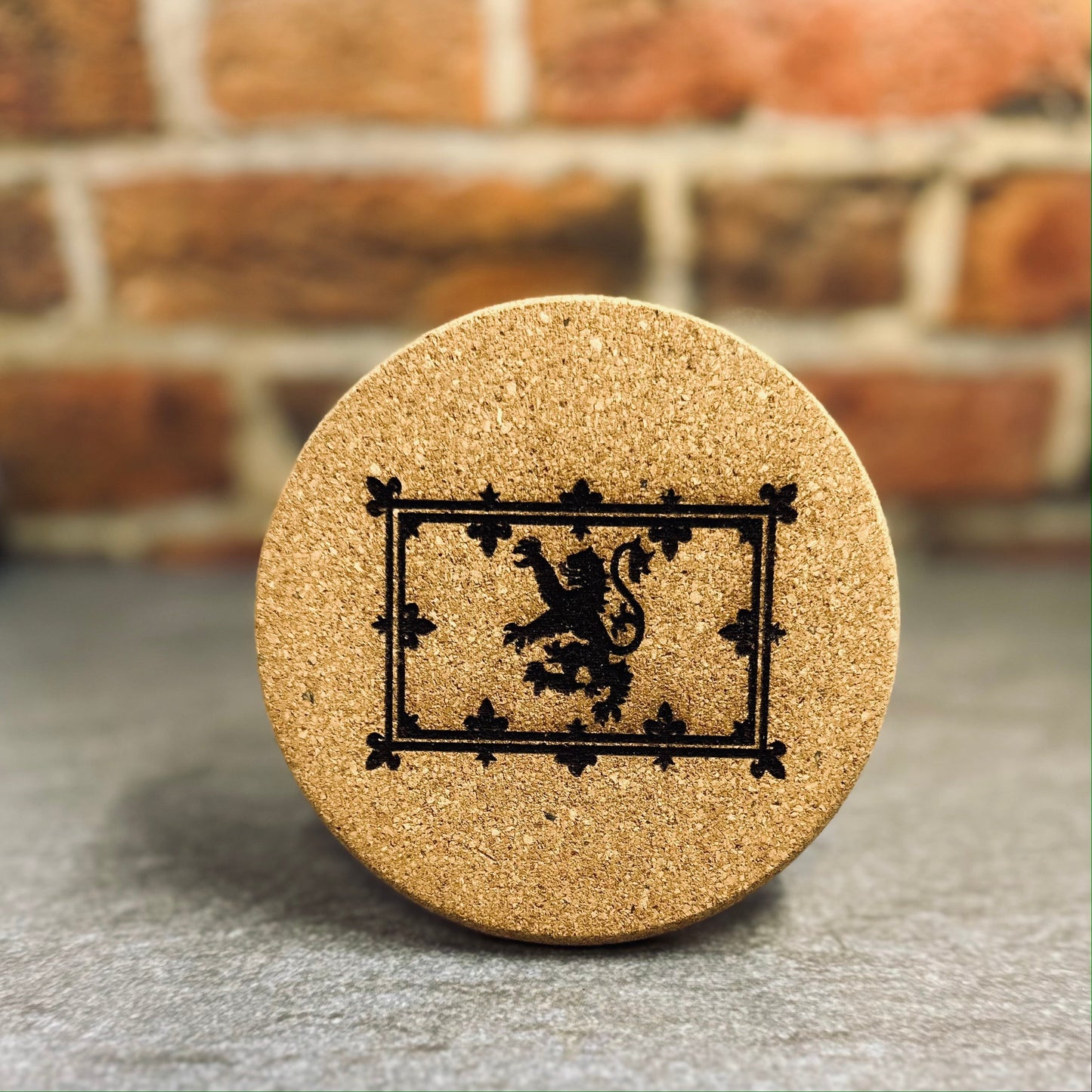 Scotland Inspired Laser Engraved Cork Coasters - Tampa Home & Garden Store