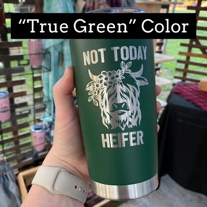 Scottish Thistle Flower Laser Engraved Powder Coated 20oz Double Walled Insulated Tumbler - Tampa Home & Garden Store