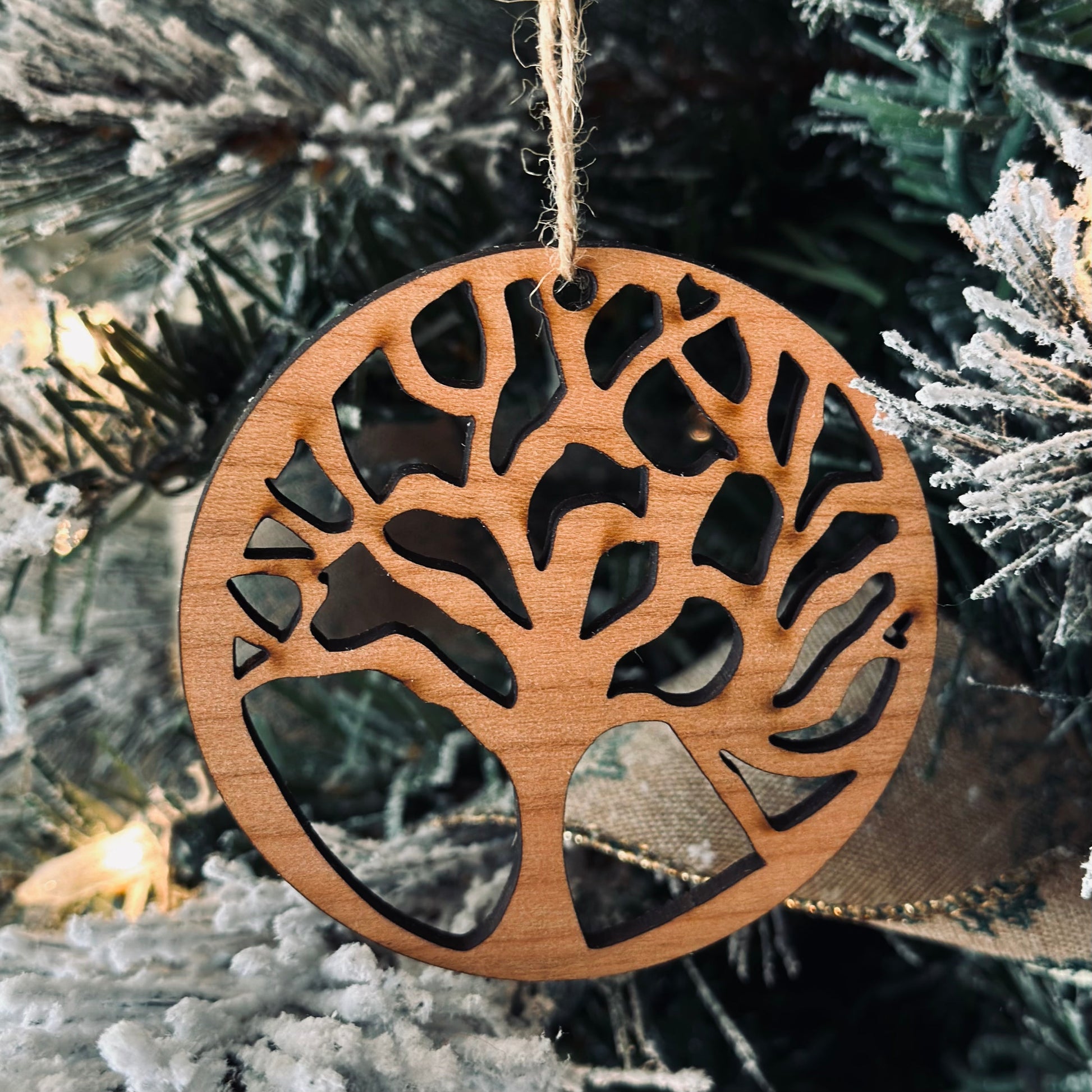 Scottish Thistle - Wooden Ornament Collection by Acorn & Fox - Tampa Home & Garden Store