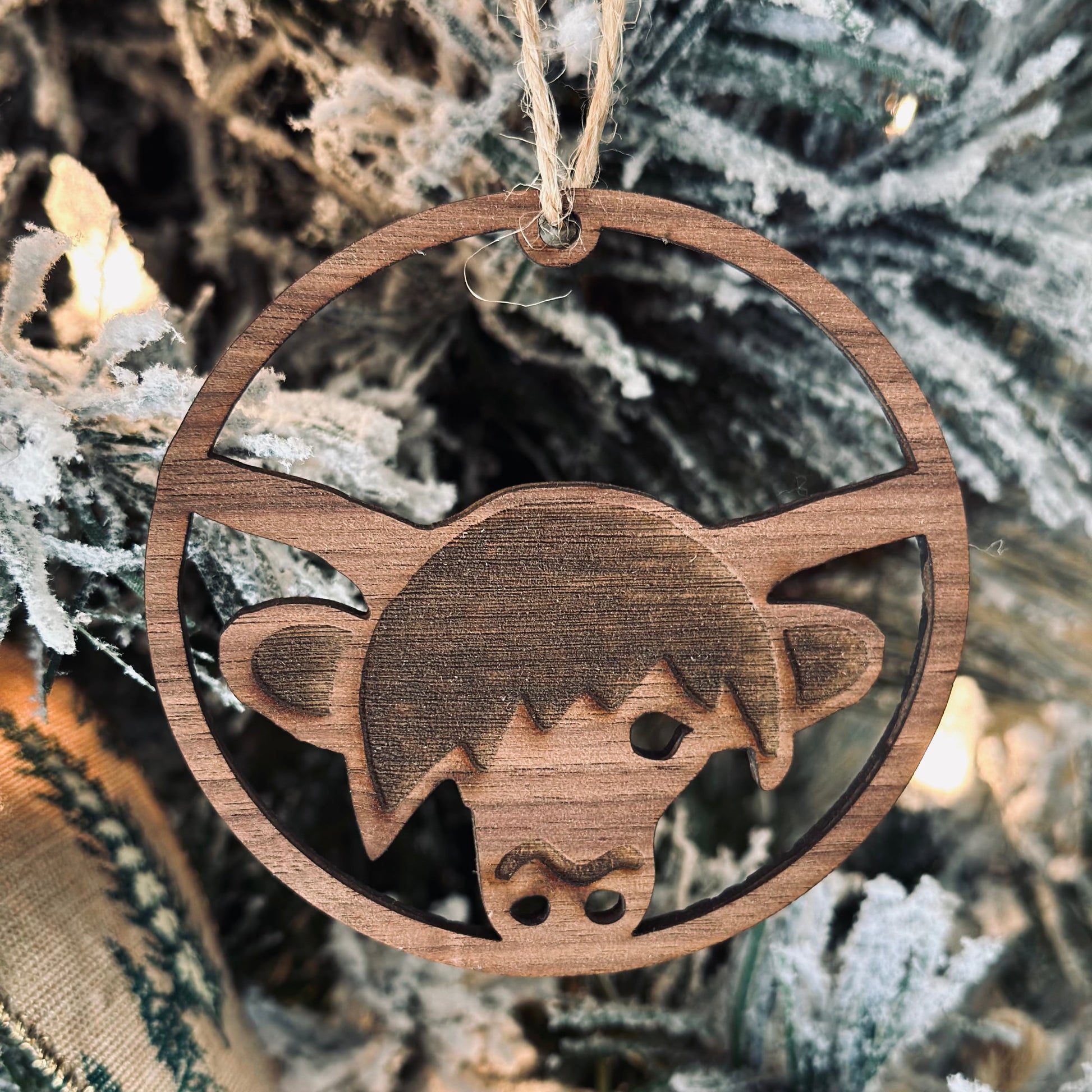 Scottish Thistle - Wooden Ornament Collection by Acorn & Fox - Tampa Home & Garden Store