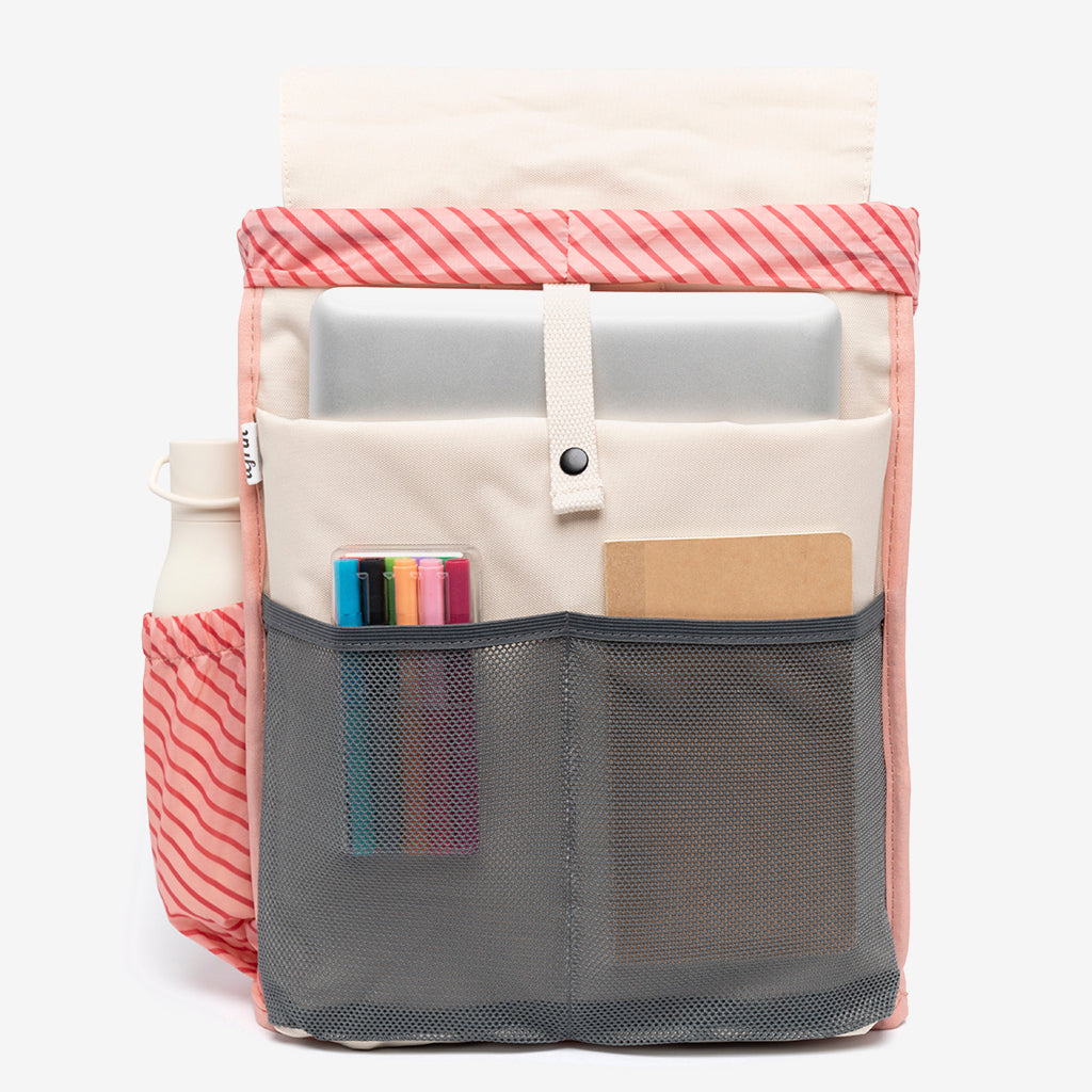 Backpack Kaut in ecru 19L Lefrik USA with front mesh pockets and side bottle pocket on Tampa Home & Garden Store