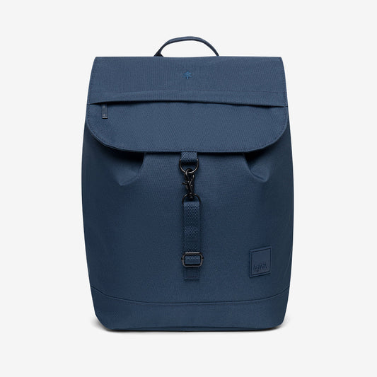 Kaut Backpack Navy by Lefrik USA with 19L laptop pocket, front buckle strap on Tampa Home & Garden Store