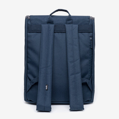 Kaut Backpack navy Lefrik USA; back view with padded shoulder straps and 19L laptop pocket on Tampa Home & Garden Store