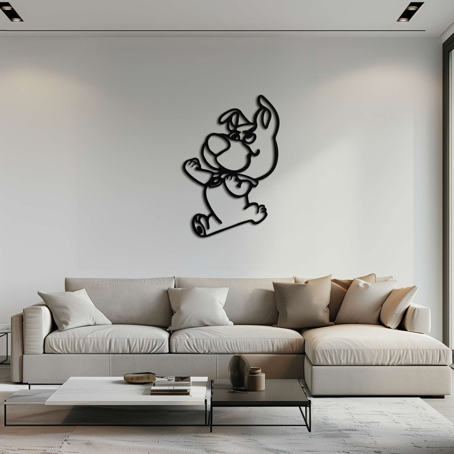 Scrappy-Doo Metal Wall Art – Playful Cartoon Character Silhouette for Fans- KAF658 - Tampa Home & Garden Store