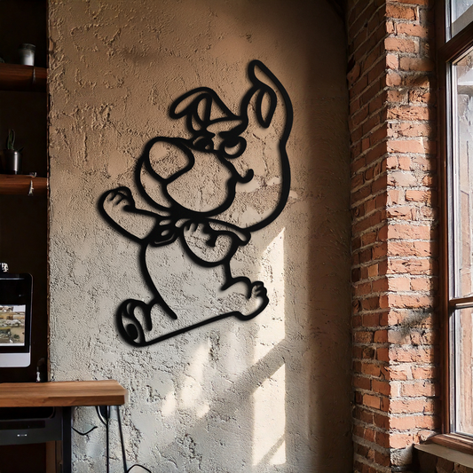 Scrappy-Doo Metal Wall Art – Playful Cartoon Character Silhouette for Fans- KAF658 - Tampa Home & Garden Store