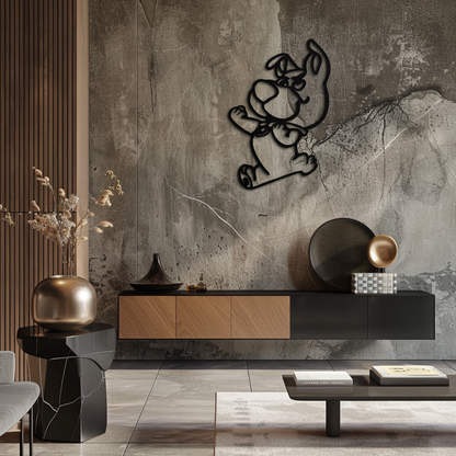 Scrappy-Doo Metal Wall Art – Playful Cartoon Character Silhouette for Fans- KAF658 - Tampa Home & Garden Store