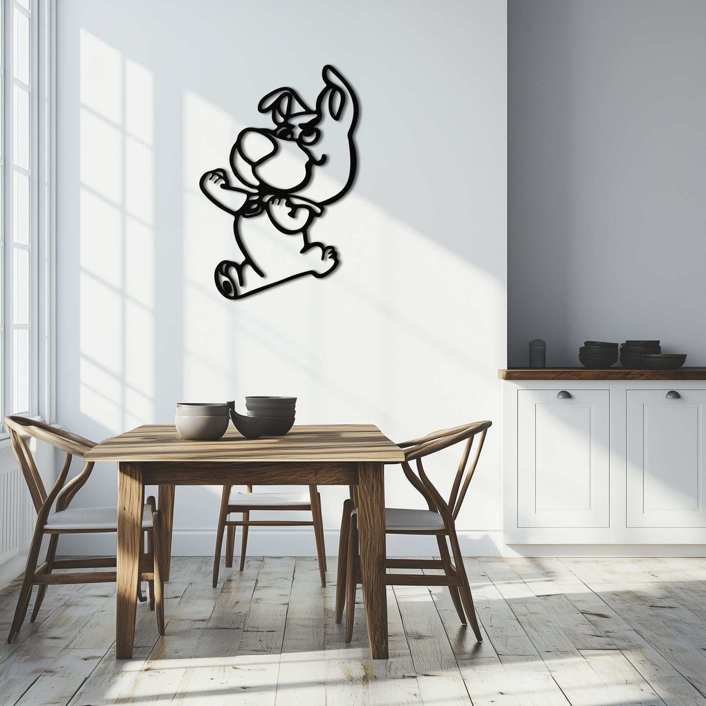 Scrappy-Doo Metal Wall Art – Playful Cartoon Character Silhouette for Fans- KAF658 - Tampa Home & Garden Store