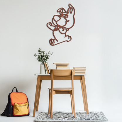 Scrappy-Doo Metal Wall Art – Playful Cartoon Character Silhouette for Fans- KAF658 - Tampa Home & Garden Store