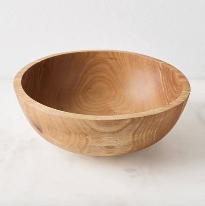 Hand Carved Wooden Nesting Bowl by CREATING COMFORT, natural wood with visible grain on Tampa Home & Garden Store