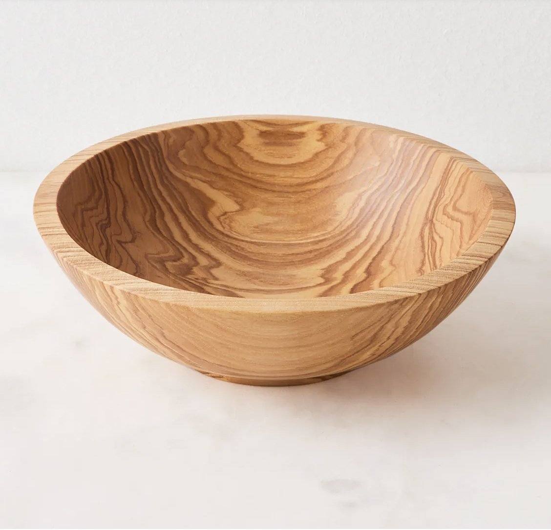 Hand Carved Wooden Nesting Bowl Set by Creating Comfort, natural wood grain pattern on Tampa Home & Garden Store