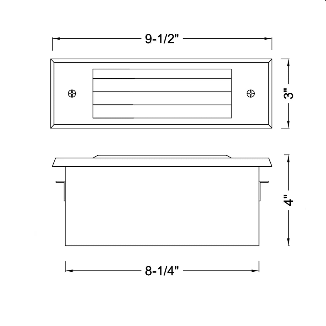 Tulay Antique Brass Louvered Step Light Low Voltage Landscape Lighting