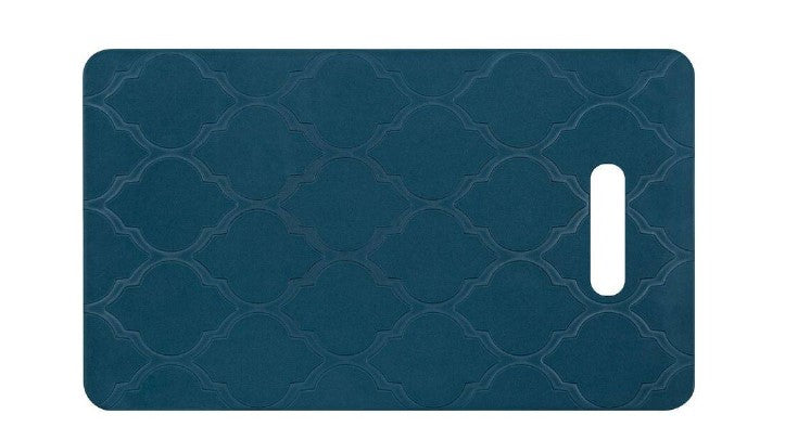 Designer Ultra-light Kneeling Cushion, blue with oval handle cutout on Tampa Home & Garden Store
