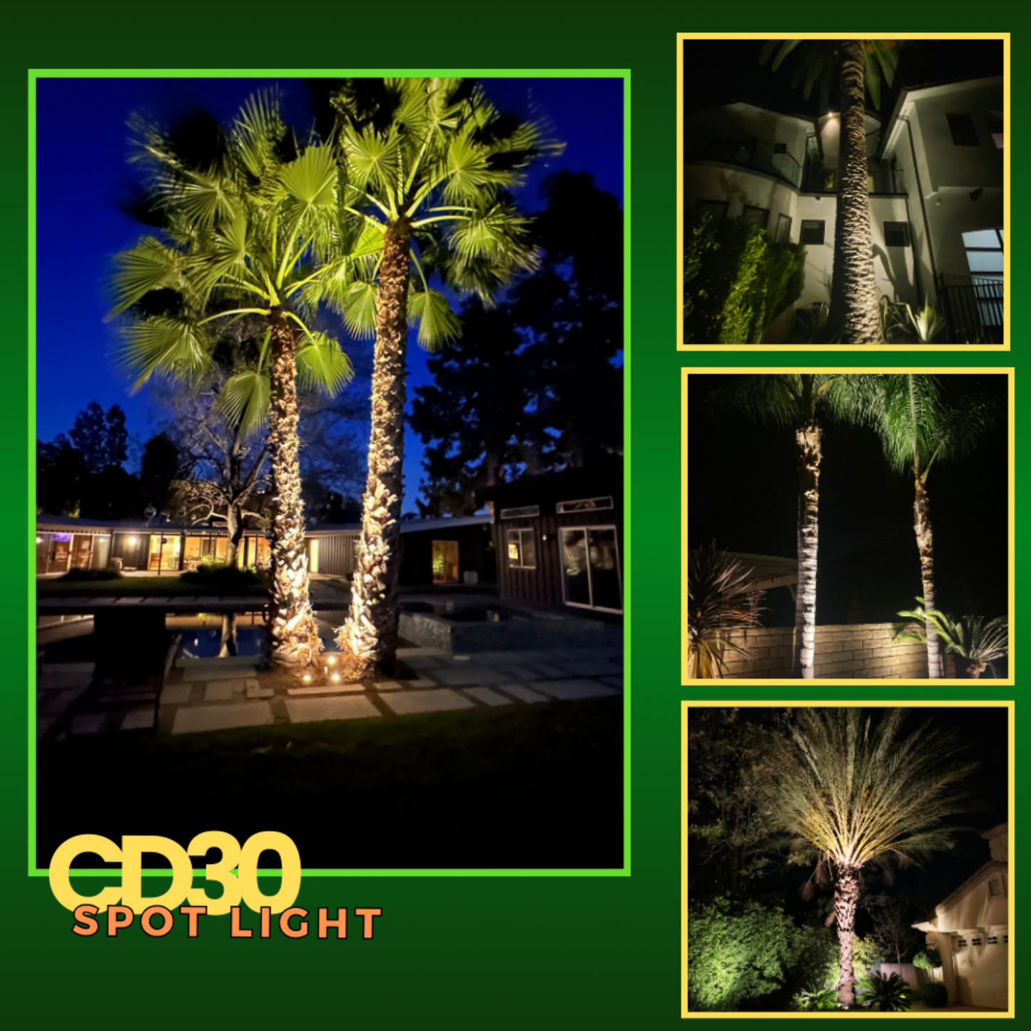 CD30 30W Low Voltage LED Outdoor Spotlight Directional Narrow Beam Angle