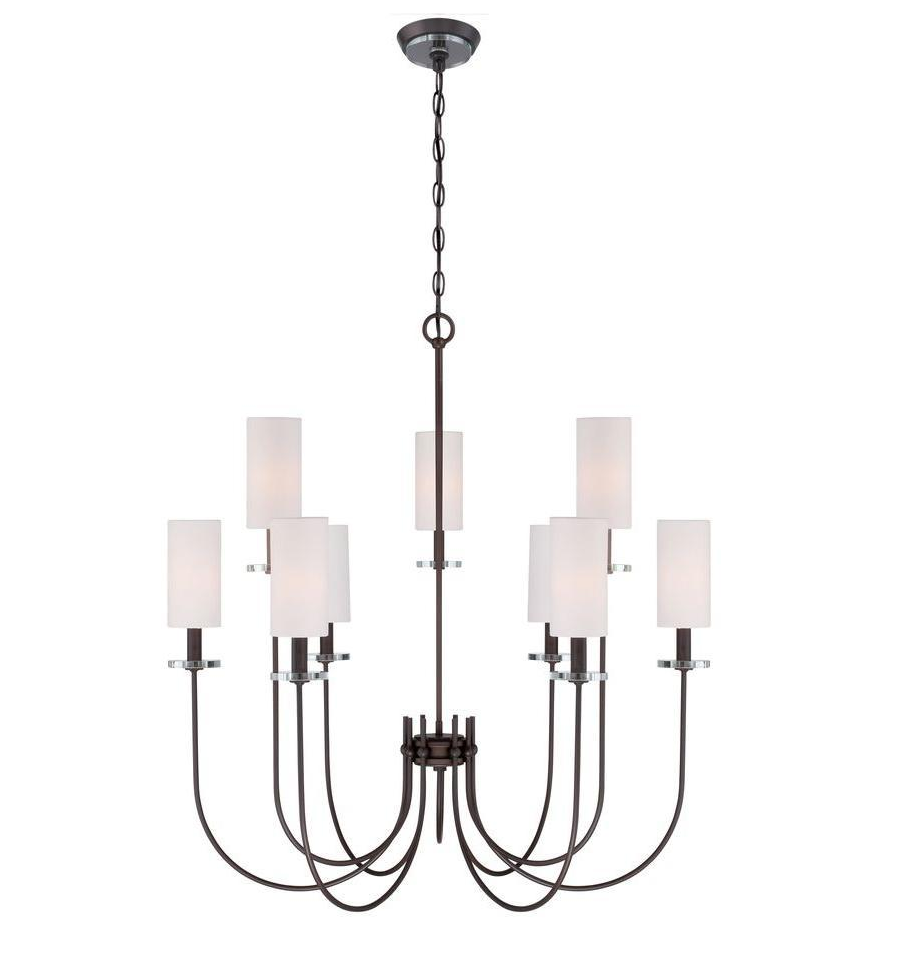 Monroe 9 Light Bronze Chandelier For Home