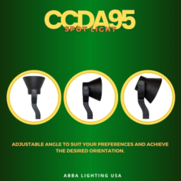 Foco de iluminación exterior direccional de haz ancho LED 3CCT CCDA95 de 7 W