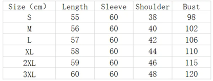 Sterlling women's tassel sequin jacket size chart ST93333XAP; length 55–60 cm, bust 98–120 cm on Tampa Home & Garden Store