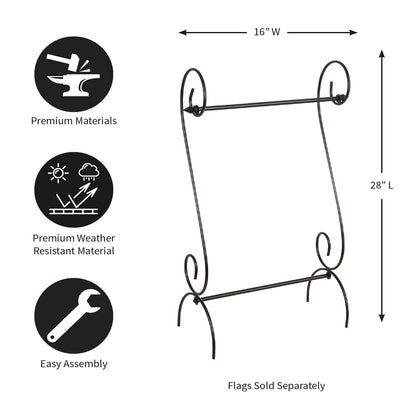 Scroll Garden Flag Stand - Tampa Home & Garden Store
