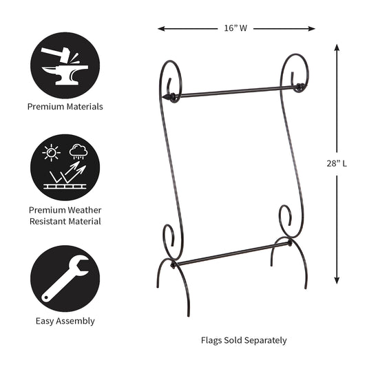 Scroll Garden Flag Stand - Tampa Home & Garden Store