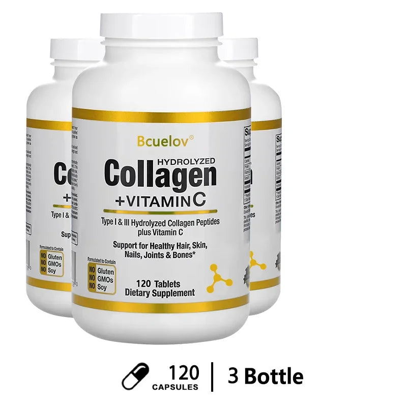Collagen peptides supplement Silcy Skin bcuelov, 120 capsules, 3 bottles on Tampa Home & Garden Store