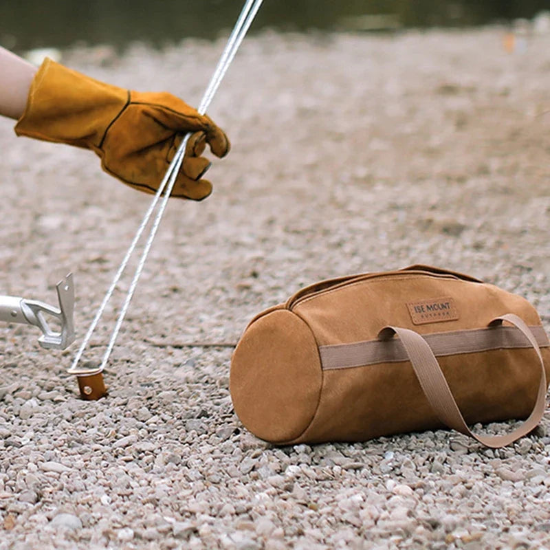 Spacious Cylinder Bag For Tent Stakes and Nails