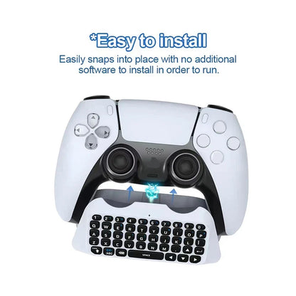 Wireless Bluetooth keyboard for PS5 controller, white compact keyboard dock FLIPSTYLEZLLC on Tampa Home & Garden Store