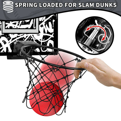 Kids mini basketball hoop with electronic scoreboard backboard and red ball FLIPSTYLEZLLC on Tampa Home & Garden Store