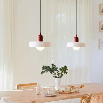 Nordic Bauhaus Glass Chandelier – Retro Dining Room Pendant Light for Living Room