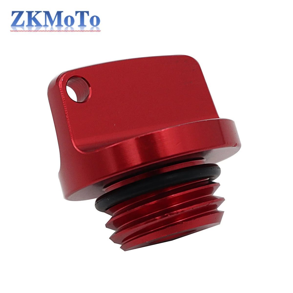 Motorcycle crankcase cap CNC red anodized oil filler screw cover on Tampa Home & Garden Store