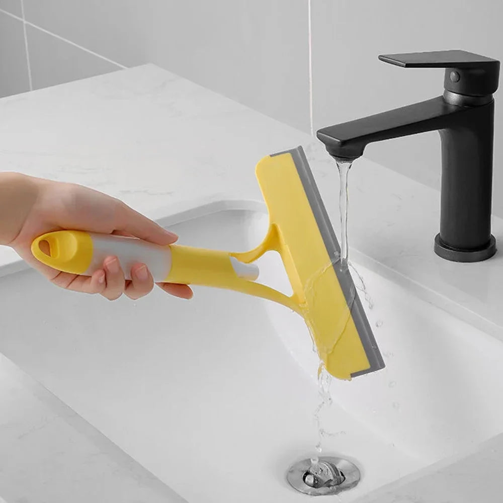 3-in-1 Window Squeegee with Spray Bottle & Microfiber Scrubber, yellow handle UpTrend Deals on Tampa Home & Garden Store