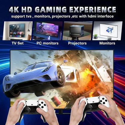 128G M15 4K TV Game Console with two wireless white gamepads 20000+ arcade games on Tampa Home & Garden Store