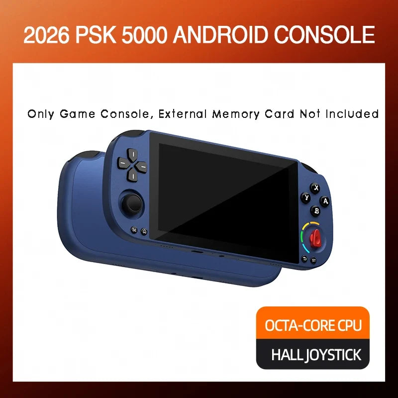PSK5000 handheld game console blue chassis with octa-core CPU and hall joystick on Tampa Home & Garden Store