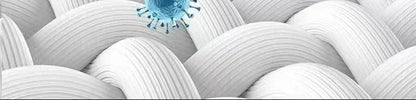 Cervical neck pillow with orthopedic memory foam texture in white coil pattern close-up on Tampa Home & Garden Store